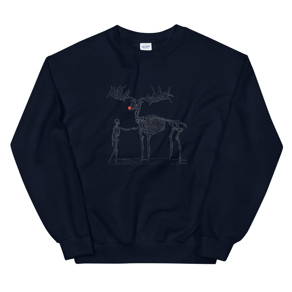Rudolph skeleton sweatshirt