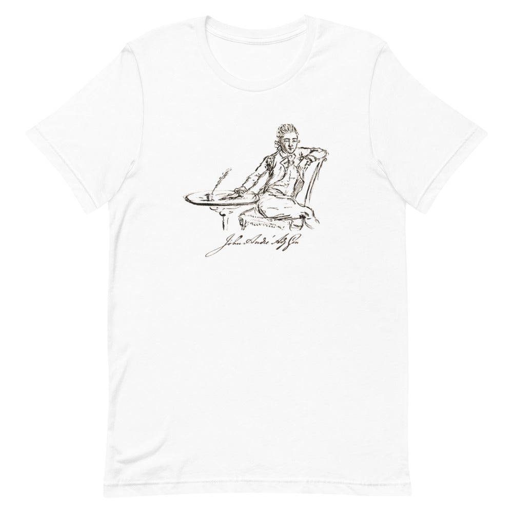 John Andre sketch with signature - T-shirt